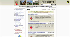 Desktop Screenshot of hajdudorog.hu